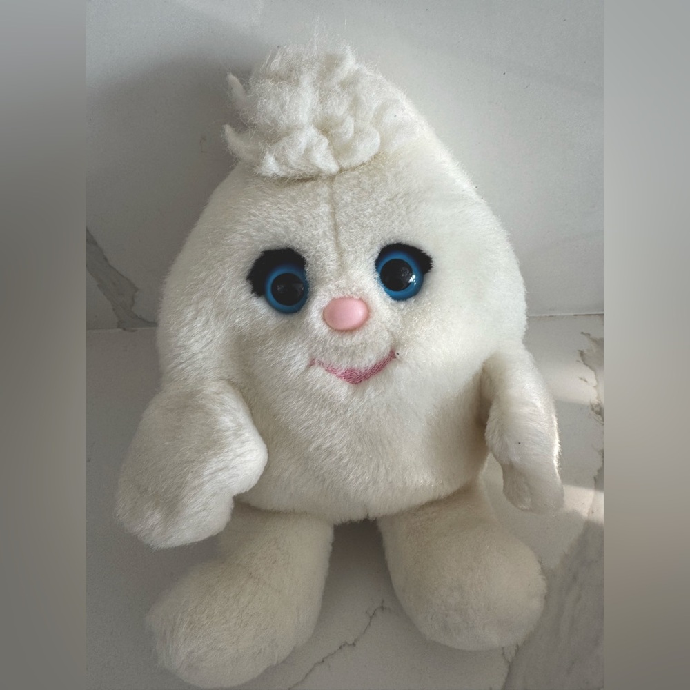 Vintage Scotties tissue paper holder puppet little Softie Plush white cotton
